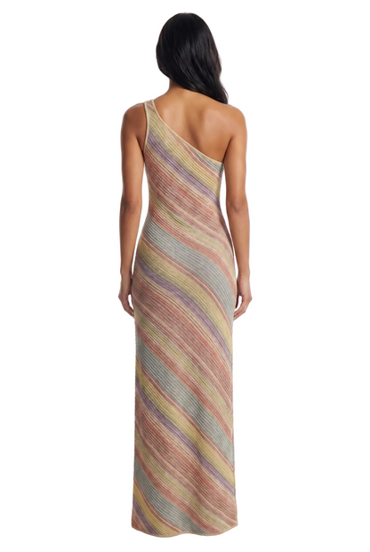 Koriora | Robe Maxi Une Épaule Élégance — Silhouette Fluide & Sophistiquée