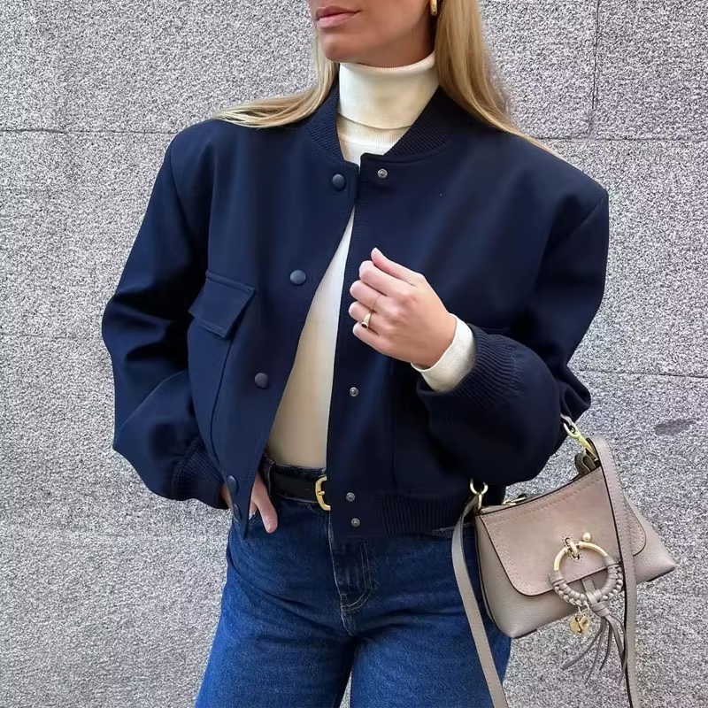 Koriora | Veste Bomber Emilia — Bomber Femme Oversize Chic & Veste Mi-Saison Tendance