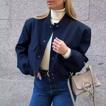Koriora | Veste Bomber Emilia — Bomber Femme Oversize Chic & Veste Mi-Saison Tendance