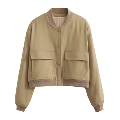 Koriora | Veste Bomber Emilia — Bomber Femme Oversize Chic & Veste Mi-Saison Tendance