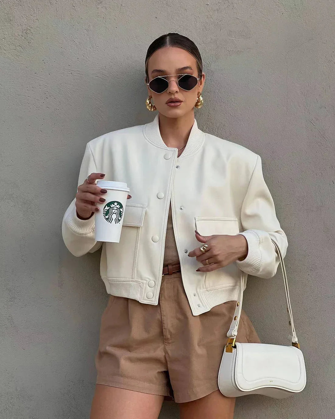 Koriora | Veste Bomber Emilia — Bomber Femme Oversize Chic & Veste Mi-Saison Tendance