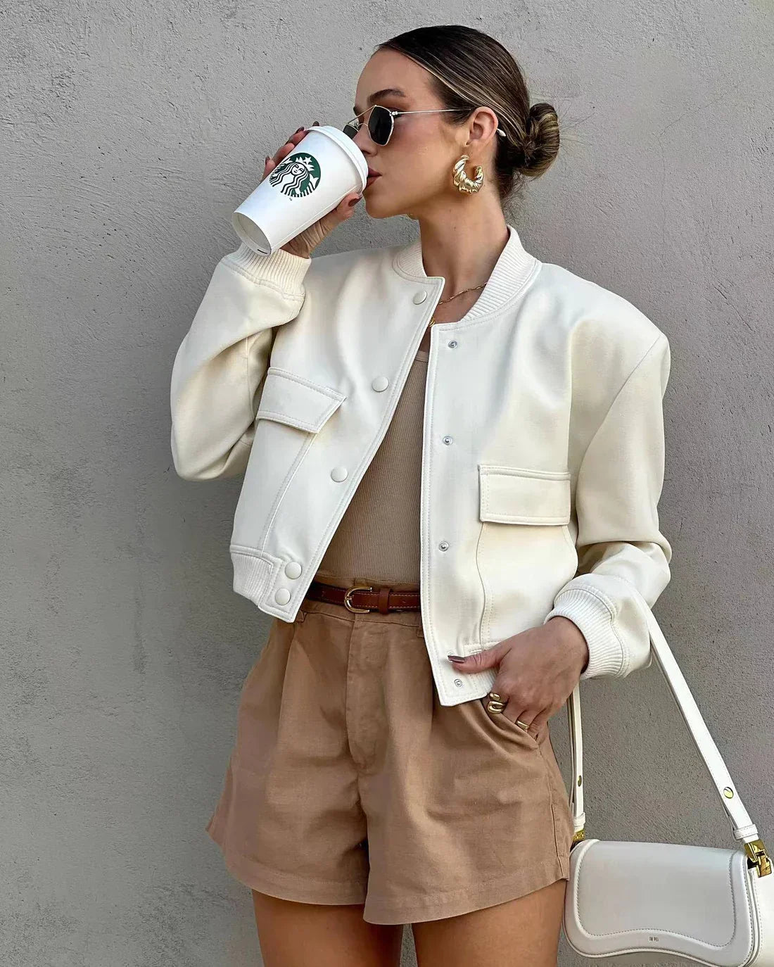 Koriora | Veste Bomber Emilia — Bomber Femme Oversize Chic & Veste Mi-Saison Tendance