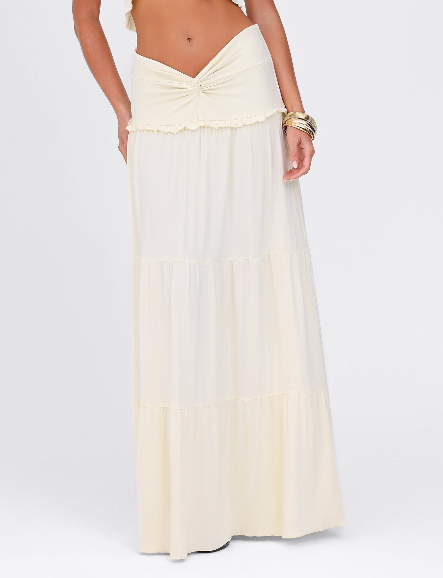 Koriora | Ensemble Halter Maxi Leja — Top Twist & Jupe Fluide Élégante