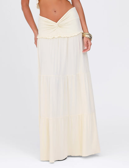 Koriora | Ensemble Halter Maxi Leja — Top Twist & Jupe Fluide Élégante