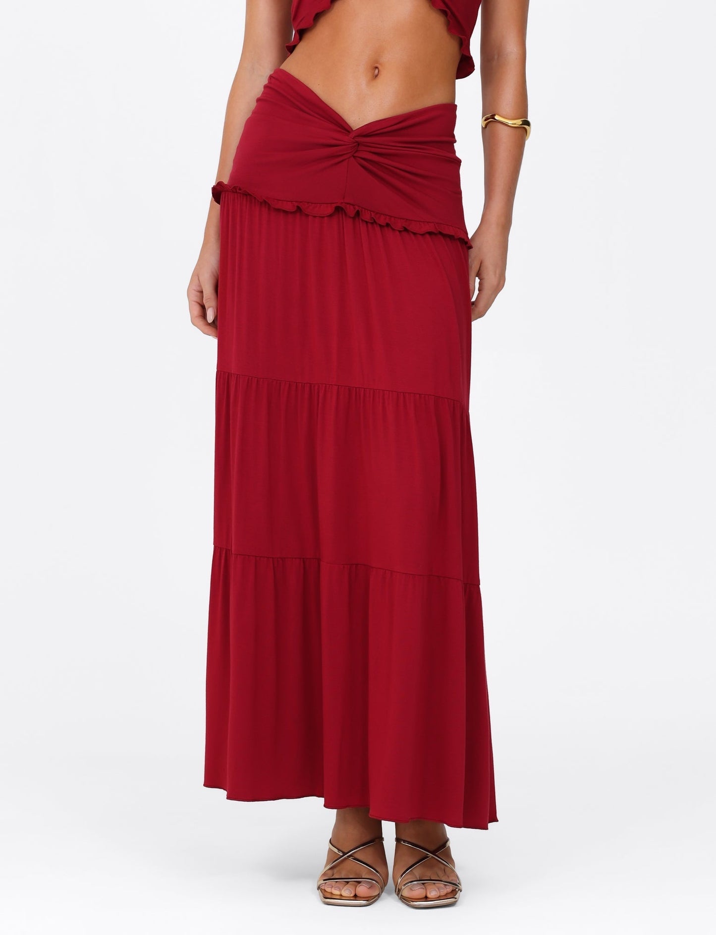 Koriora | Ensemble Halter Maxi Leja — Top Twist & Jupe Fluide Élégante