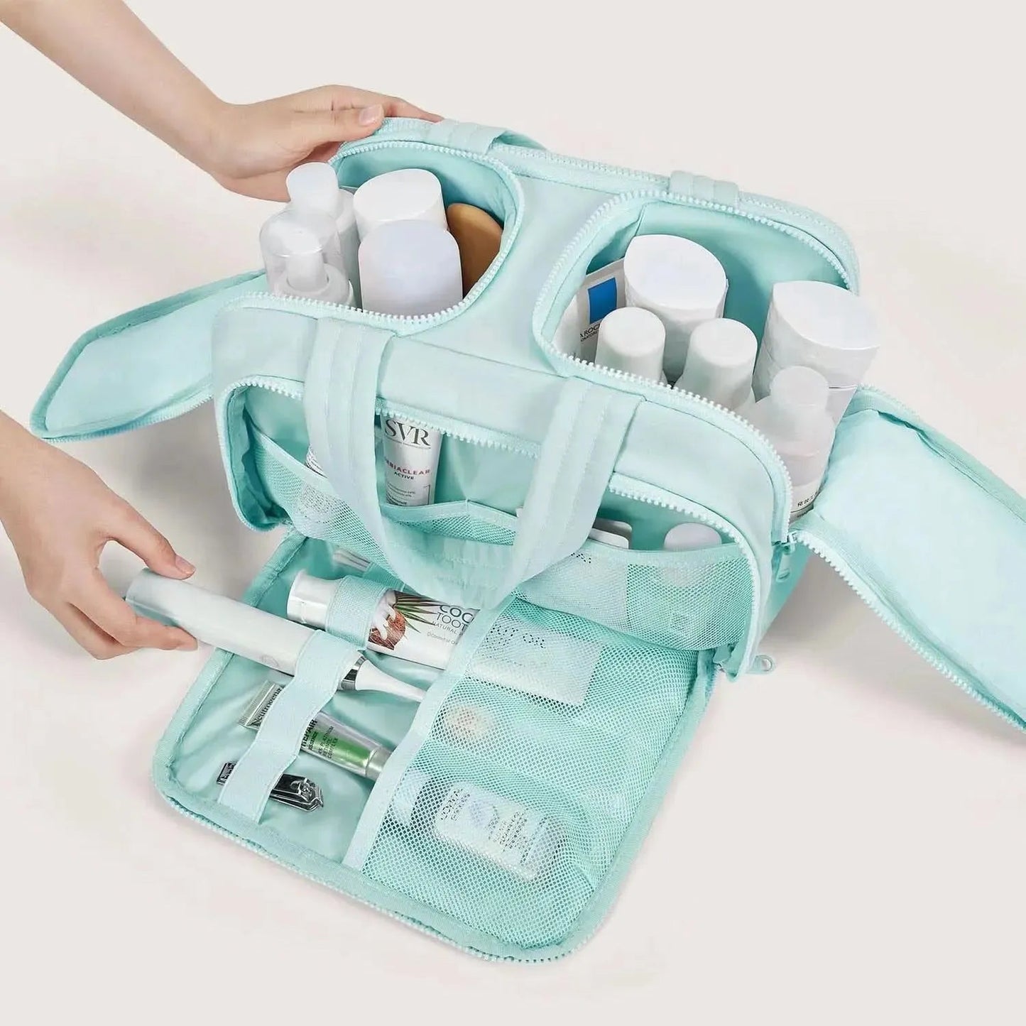 Koriora | Trousse de Toilette Cloud Duffle — Design Nuage Couleurs Vives Voyage