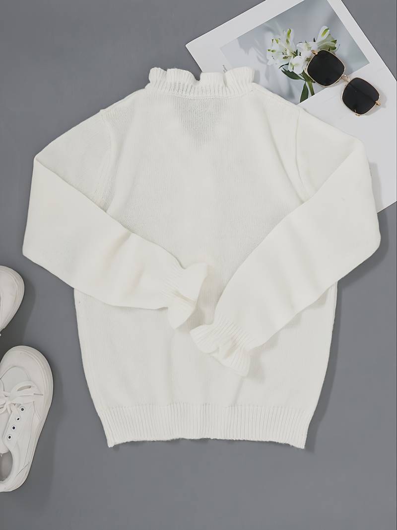 Koriora | Women's Ruffle Blouse with Decorative Buttons – Elegant and Comfortable