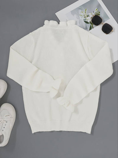 Koriora | Women's Ruffle Blouse with Decorative Buttons – Elegant and Comfortable