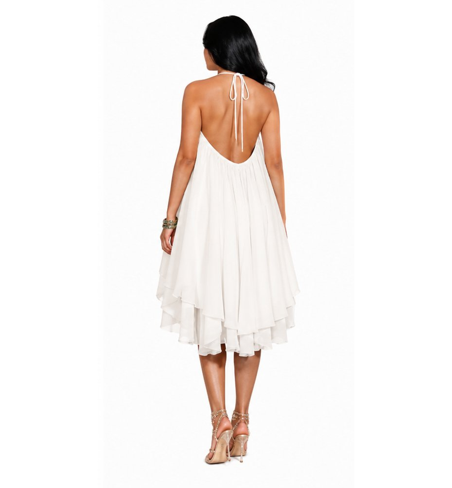 Koriora | Robe Femme Fluide à Bretelles et Ourlet Asymétrique