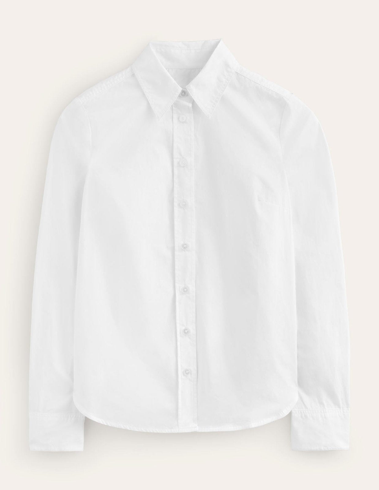Koriora | Chemise Boutonnée Coton Blanc Femme — Coupe Ajustée & Élégance Intemporelle