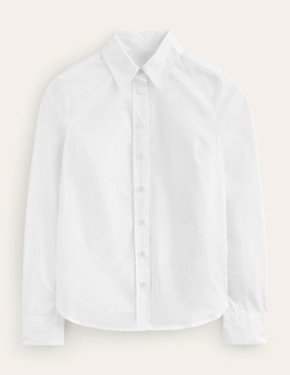 Koriora | Chemise Boutonnée Coton Blanc Femme — Coupe Ajustée & Élégance Intemporelle