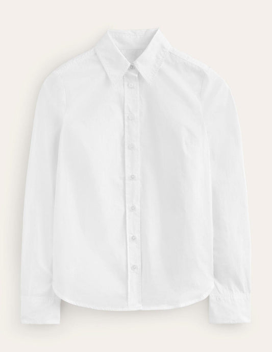 Koriora | Chemise Boutonnée Coton Blanc Femme — Coupe Ajustée & Élégance Intemporelle
