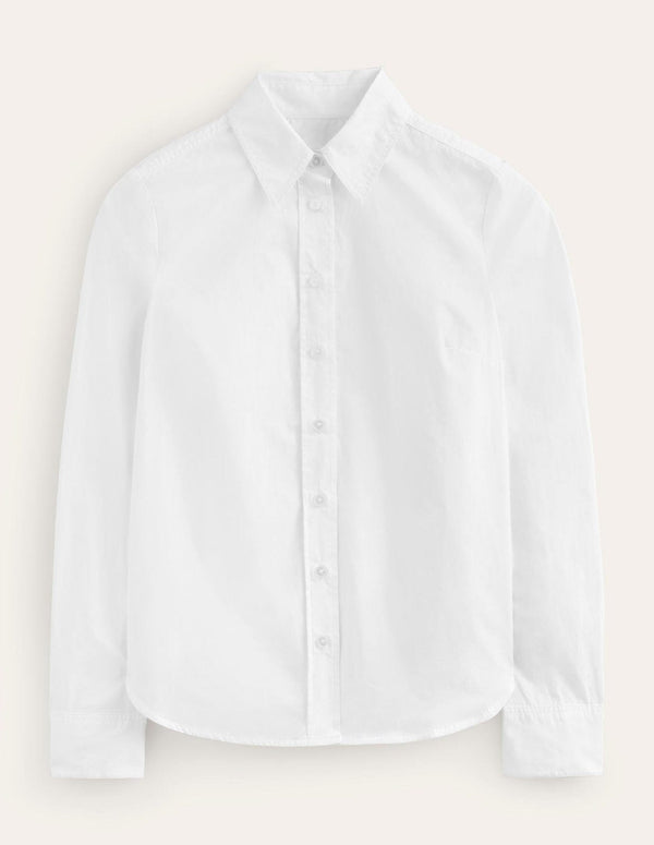 Koriora | Chemise Boutonnée Coton Blanc Femme — Coupe Ajustée & Élégance Intemporelle