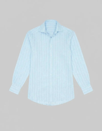 Koriora | Blouse Lin Rayée Femme — Mélange Lin Viscose & Style Estival Chic