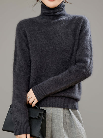 Women's Roll-Neck Jumper – Soft Knit and Relaxed Fit