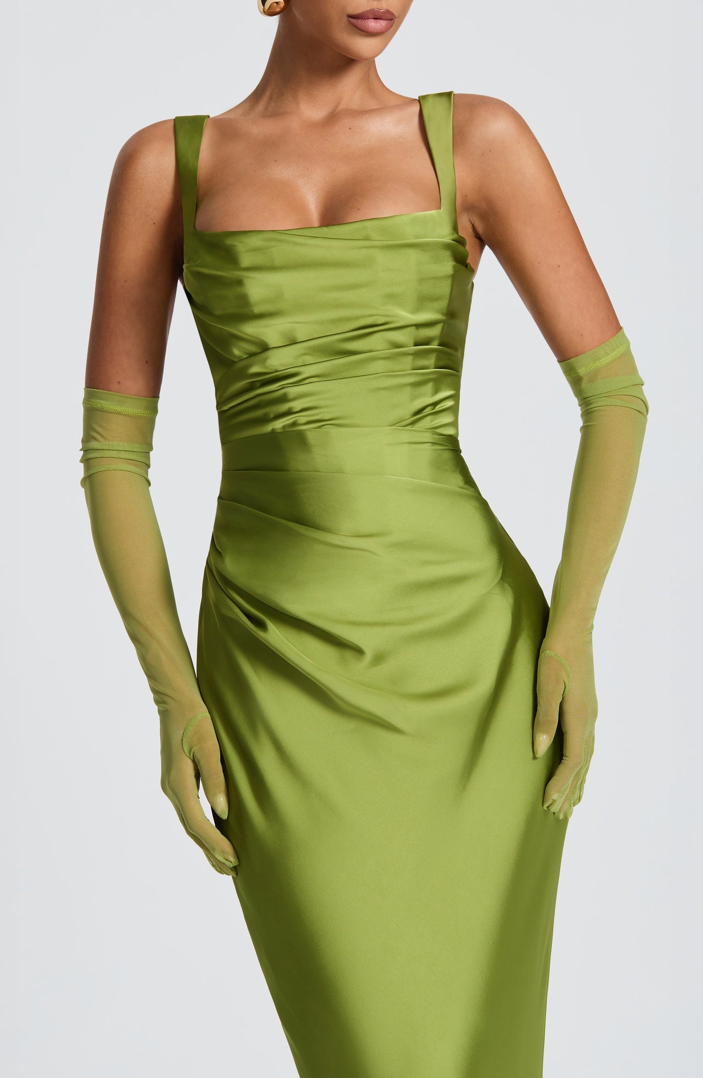 Koriora | Robe longue satinée Yolanthe