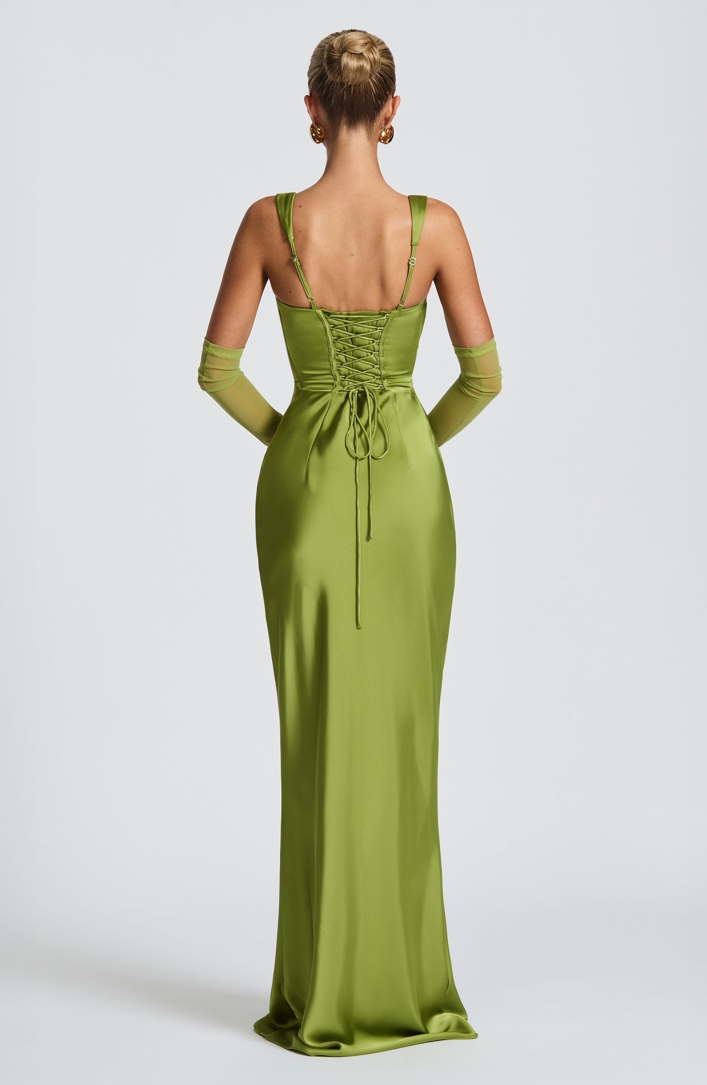 Koriora | Robe longue satinée Yolanthe