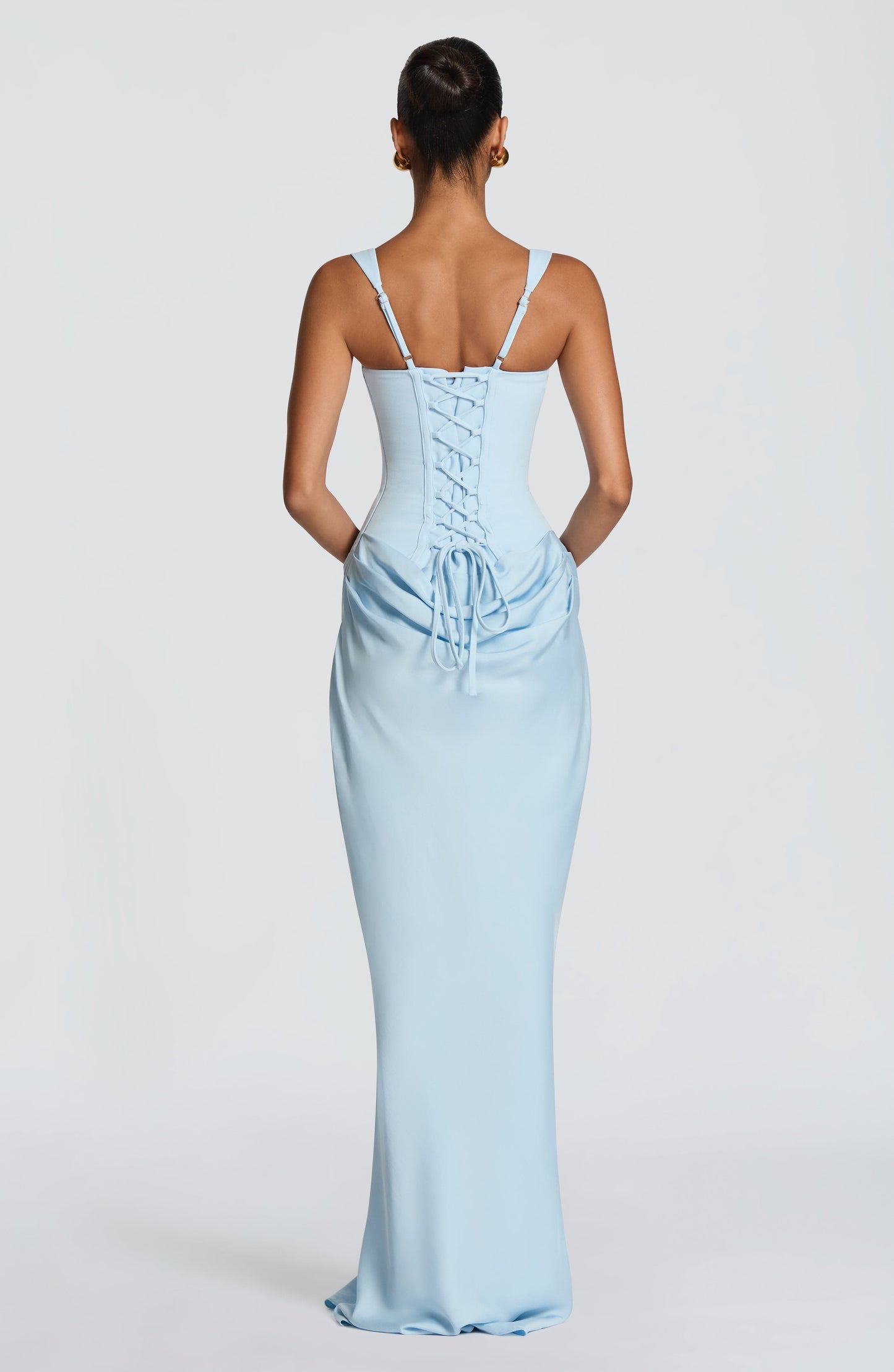 Koriora | Robe longue moulante satinée Indy