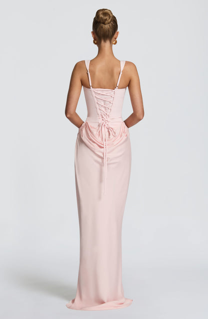 Koriora | Robe longue moulante satinée Indy