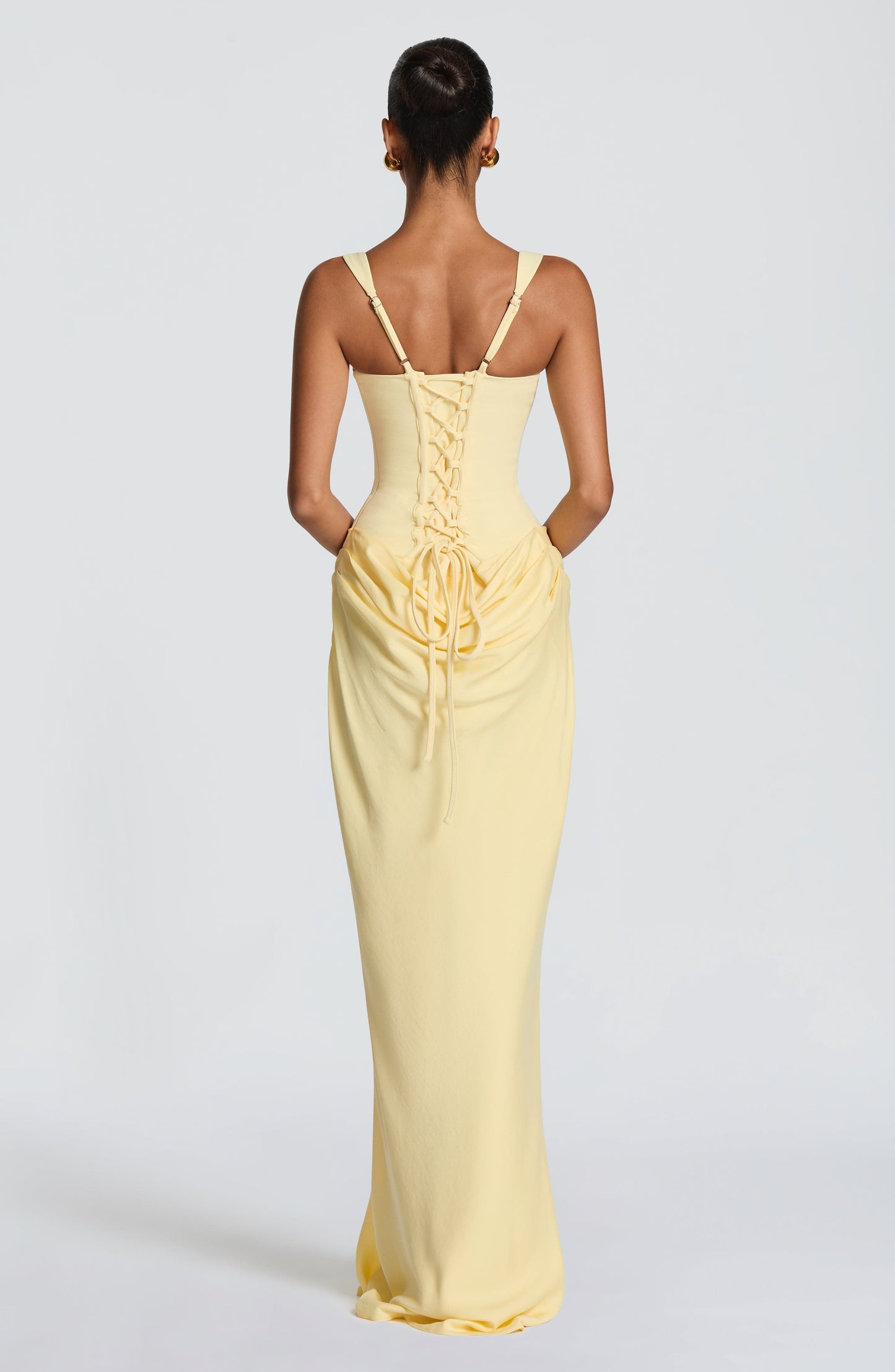 Koriora | Robe longue moulante satinée Indy