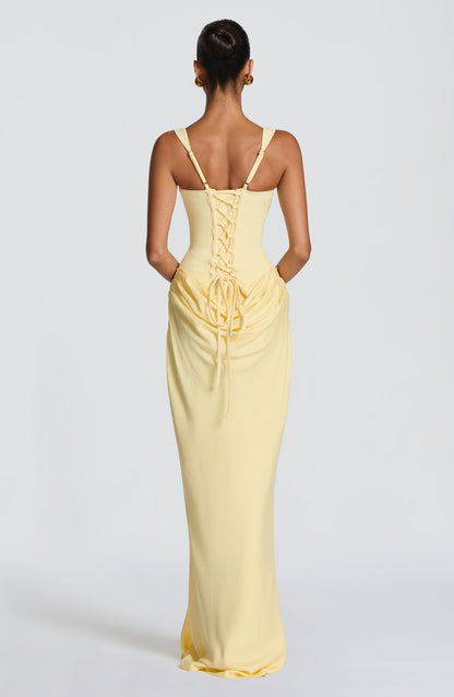 Koriora | Robe longue moulante satinée Indy