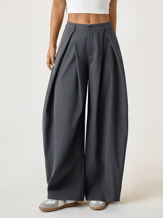 Koriora | Pantalon Palazzo Éloïse — Pantalon Taille Haute Femme Extra Large Élégant & Chic
