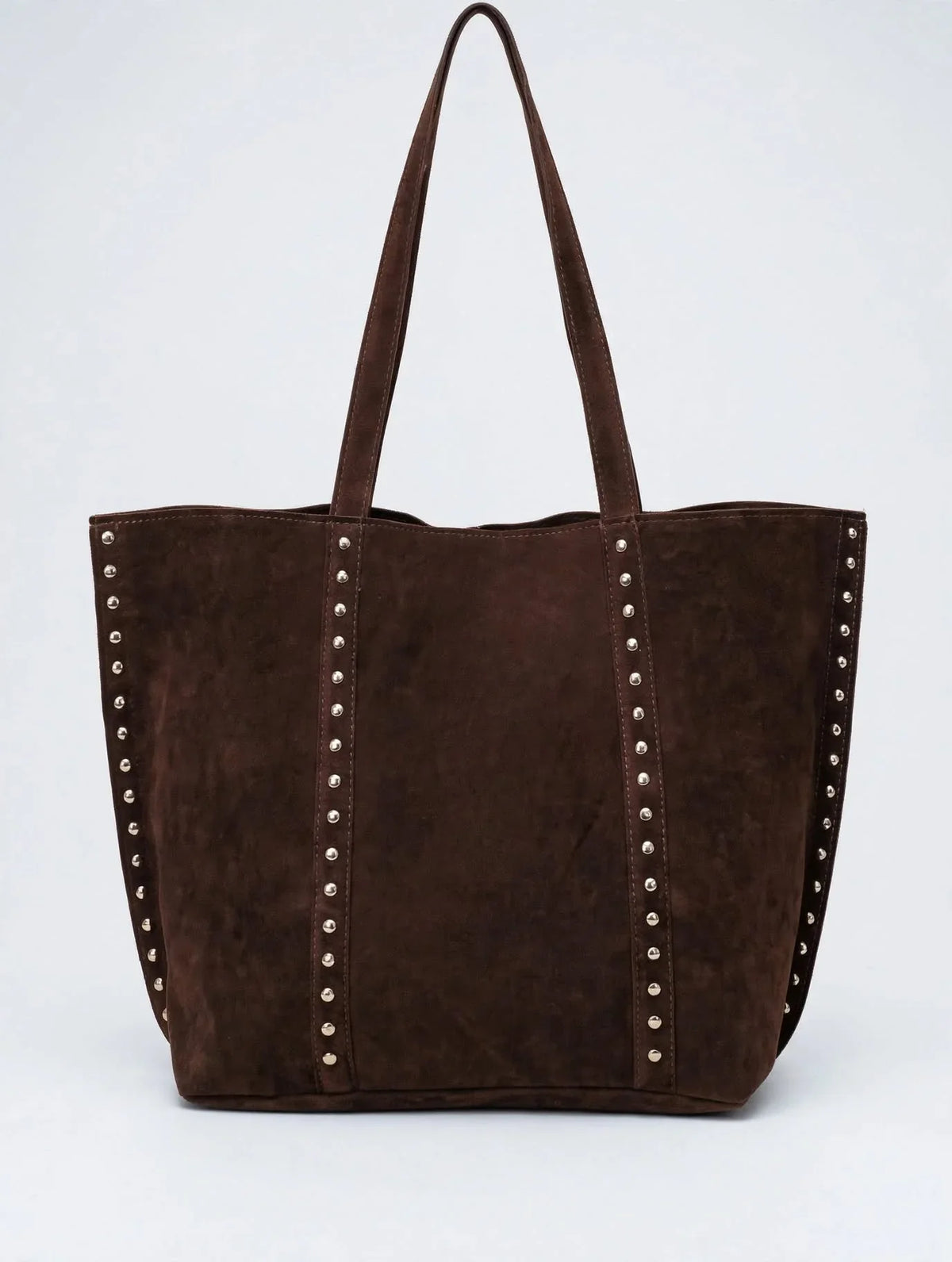 Sac Cabas Femme Marron Effet Daim Grand Format Style Vintage
