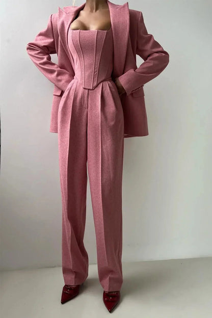 Koriora | Ensemble Blazer & Combinaison Femme — Coupe Structurée & Élégance Professionnelle