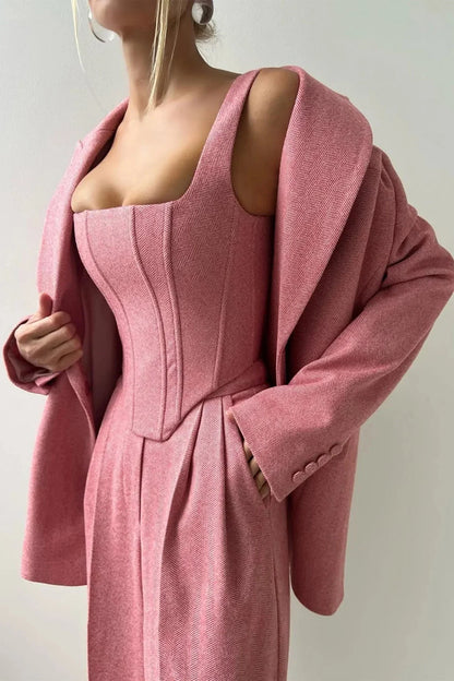 Koriora | Ensemble Blazer & Combinaison Femme — Coupe Structurée & Élégance Professionnelle