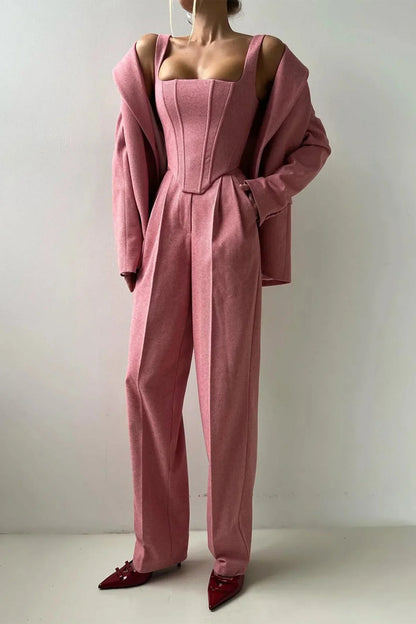 Koriora | Ensemble Blazer & Combinaison Femme — Coupe Structurée & Élégance Professionnelle