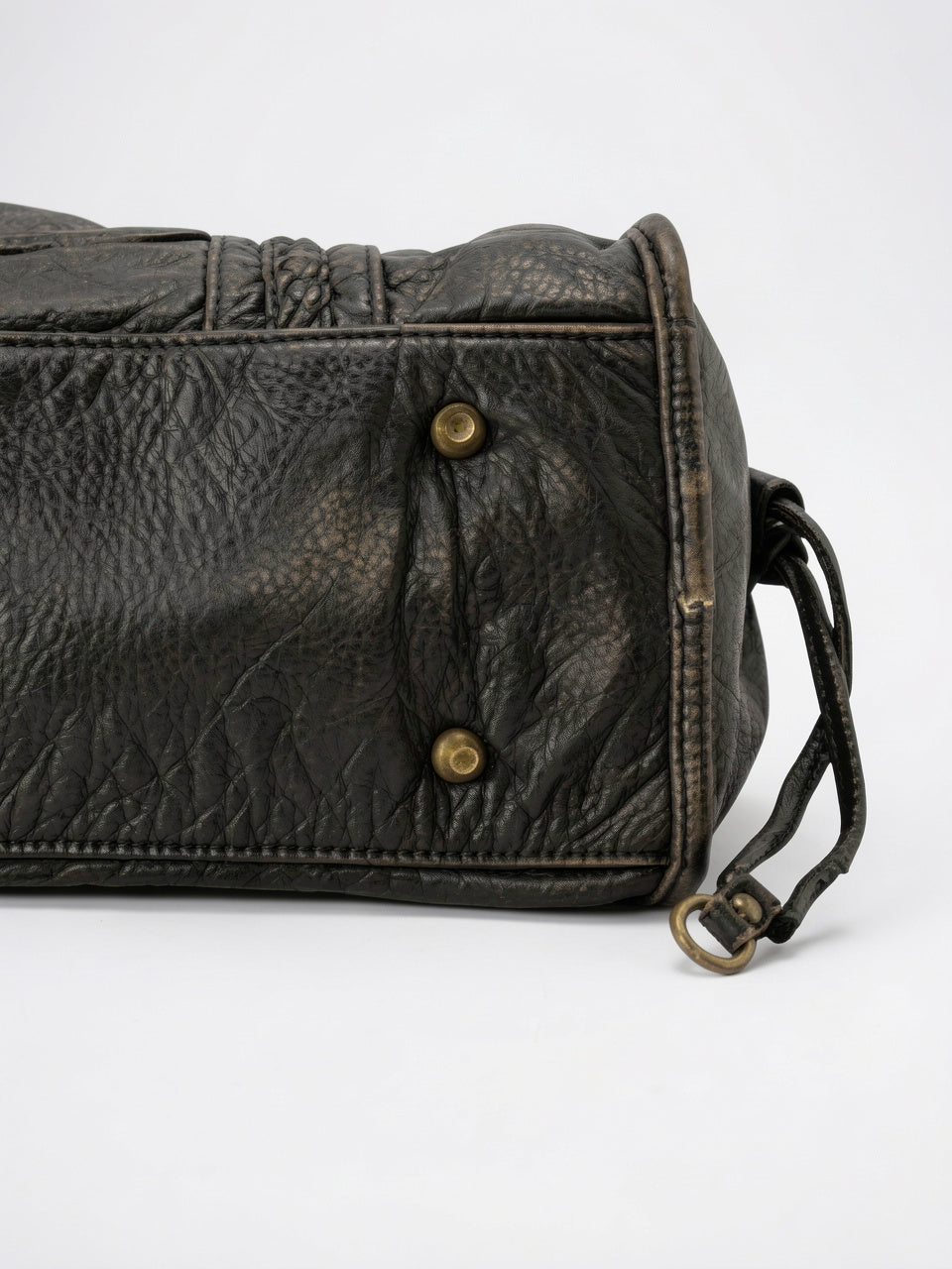Sac Bandoulière Femme Grand Format   Cuir Marron Style Vintage