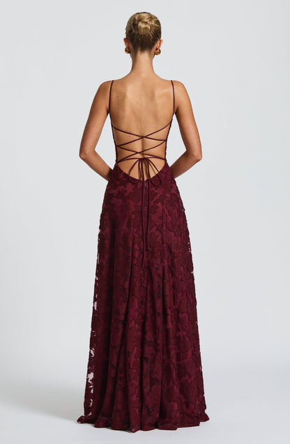 Koriora | Robe longue fleurie romantique Élise