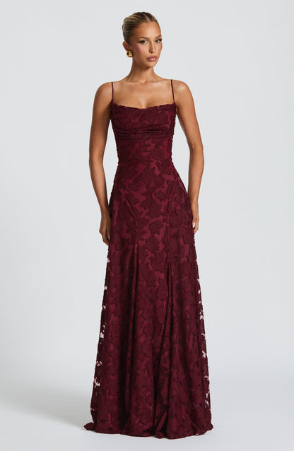 Koriora | Robe longue fleurie romantique Élise