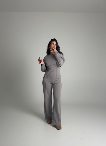 Sophia Women's Two-Piece Set – Minimalist Relaxed Style