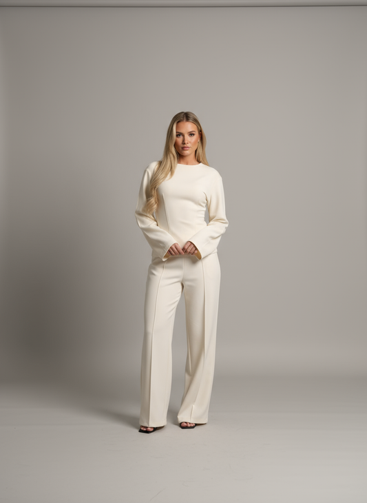Sophia Women's Two-Piece Set – Minimalist Relaxed Style
