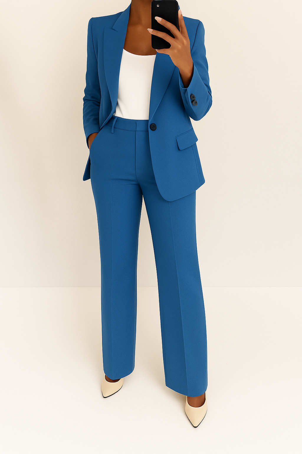 Koriora | Ensemble Tailleur 2 Pièces Femme — Blazer Structuré & Pantalon Élégant Polyvalent