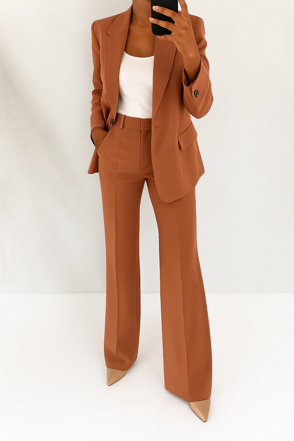 Koriora | Ensemble Tailleur 2 Pièces Femme — Blazer Structuré & Pantalon Élégant Polyvalent
