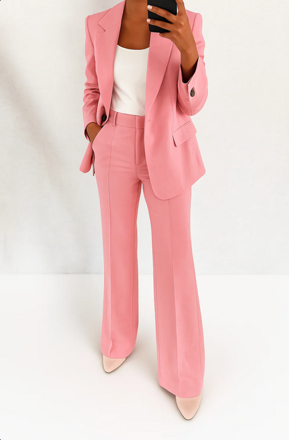 Koriora | Ensemble Tailleur 2 Pièces Femme — Blazer Structuré & Pantalon Élégant Polyvalent