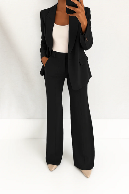 Koriora | Ensemble Tailleur 2 Pièces Femme — Blazer Structuré & Pantalon Élégant Polyvalent