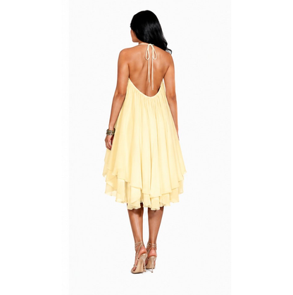Koriora | Robe Femme Fluide à Bretelles et Ourlet Asymétrique