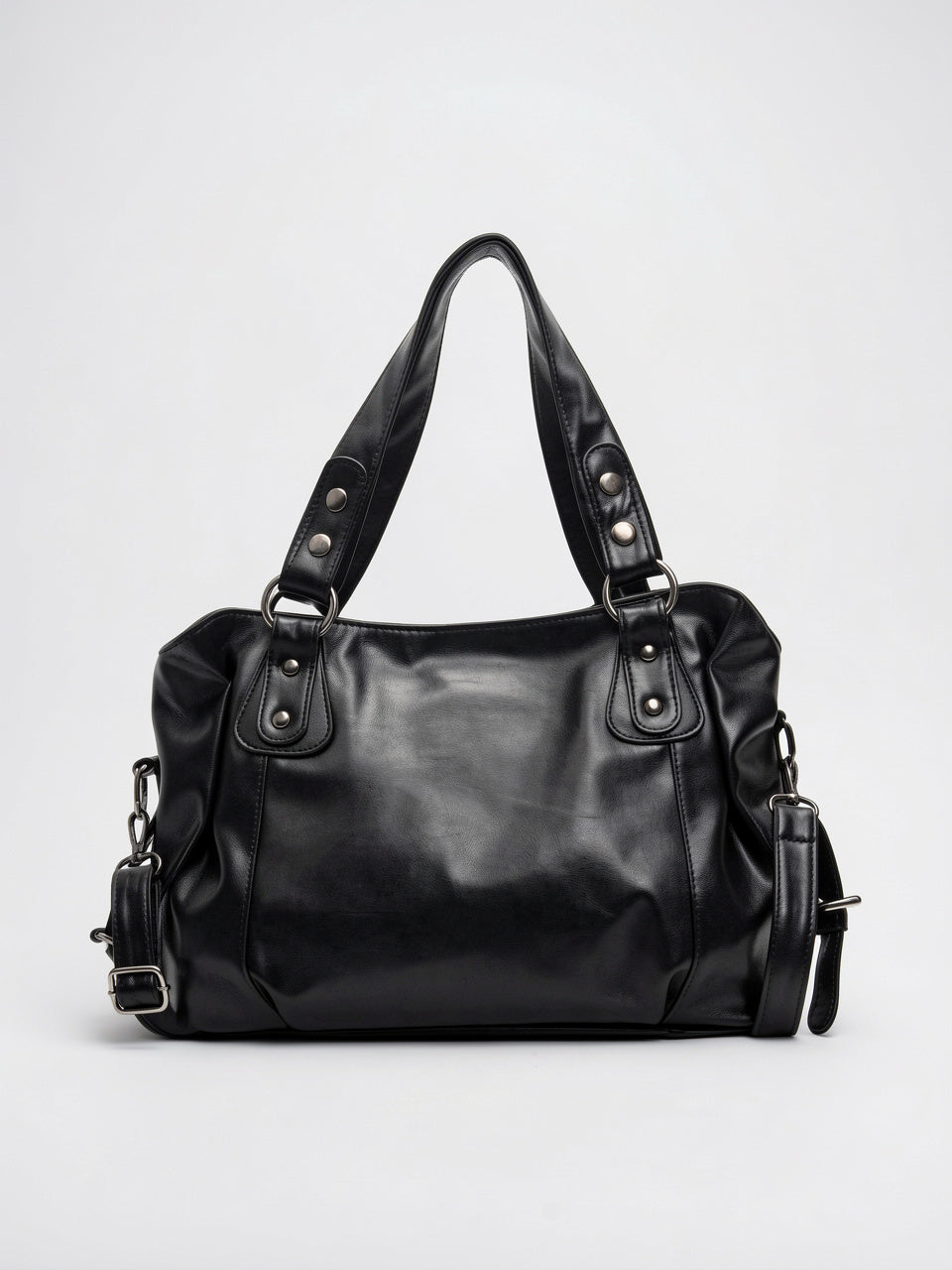 Sac Bandoulière Femme Marron Grand Format – Effet Cuir Style Vintage