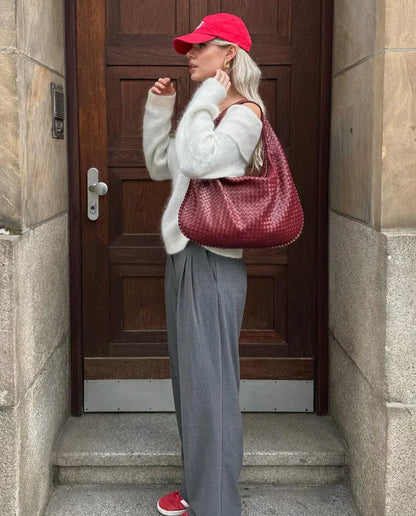 Koriora | Sac NOLA Cuir Vegan 3 Compartiments — Grand Format & Organisation Parfaite