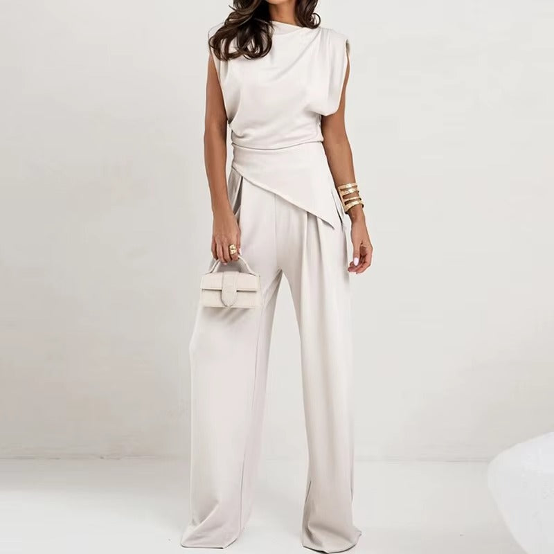 Koriora | Ensemble Tailleur Amelisse — Coupe Asymétrique & Élégance Sans Effort