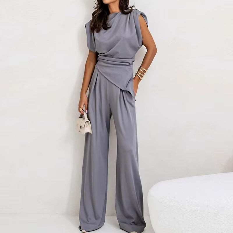 Koriora | Ensemble Tailleur Amelisse — Coupe Asymétrique & Élégance Sans Effort