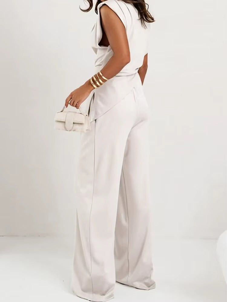 Koriora | Ensemble Tailleur Amelisse — Coupe Asymétrique & Élégance Sans Effort