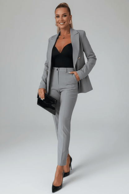 Women's Blazer & Straight-Leg Trouser Co-ord Set