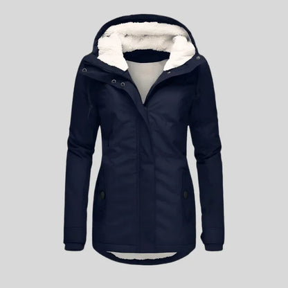 Manteau Long Femme Imperméable à Capuche – Coupe Cintrée & Chaude
