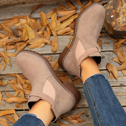 Bottines Chelsea Femme à Talon Bloc 4 cm – Boucle & Semelle Crantée