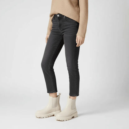Bottines Chelsea Femme à Semelle Crantée – Zip Arrière & Bout Rond