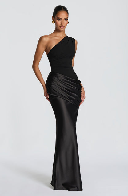 Koriora | Robe longue asymétrique Abbey